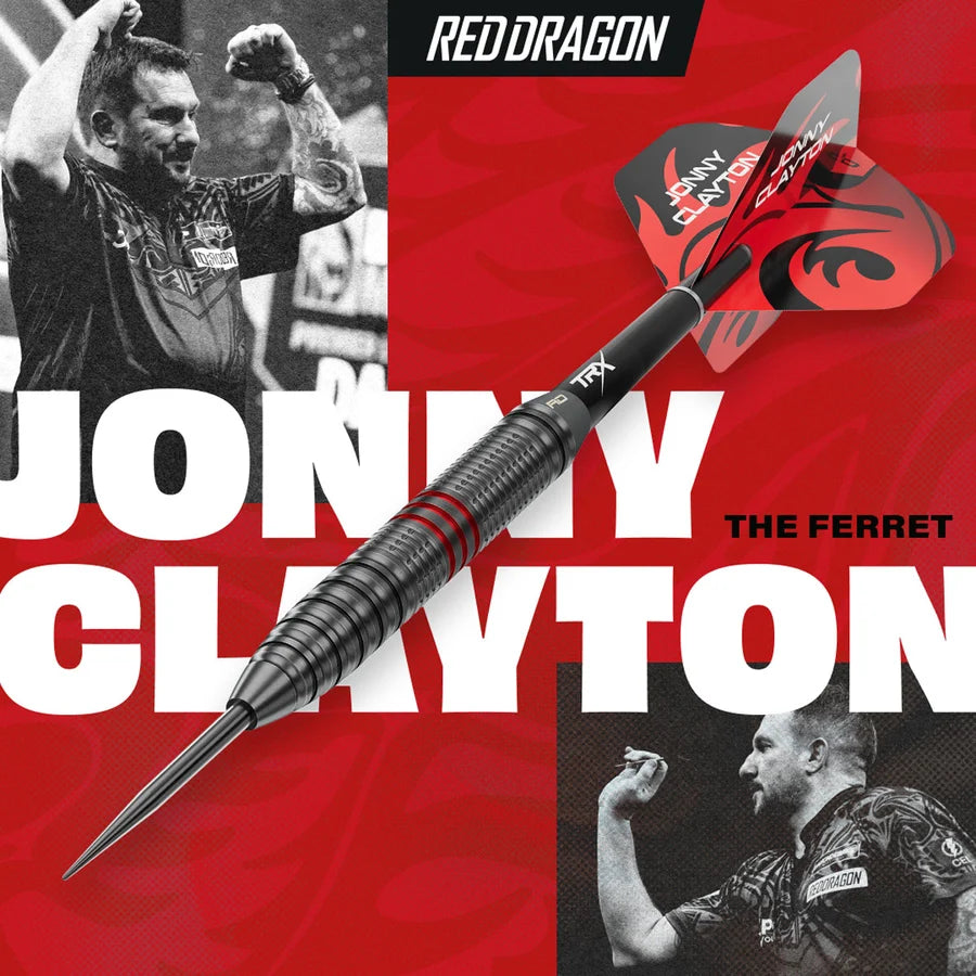 RED DRAGON - JOHNNY CLAYTON - CORE - BRASS DARTS - STANDARD POINTS - 21g