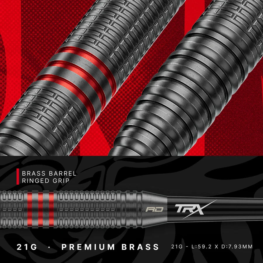 RED DRAGON - JOHNNY CLAYTON - CORE - BRASS DARTS - STANDARD POINTS - 21g