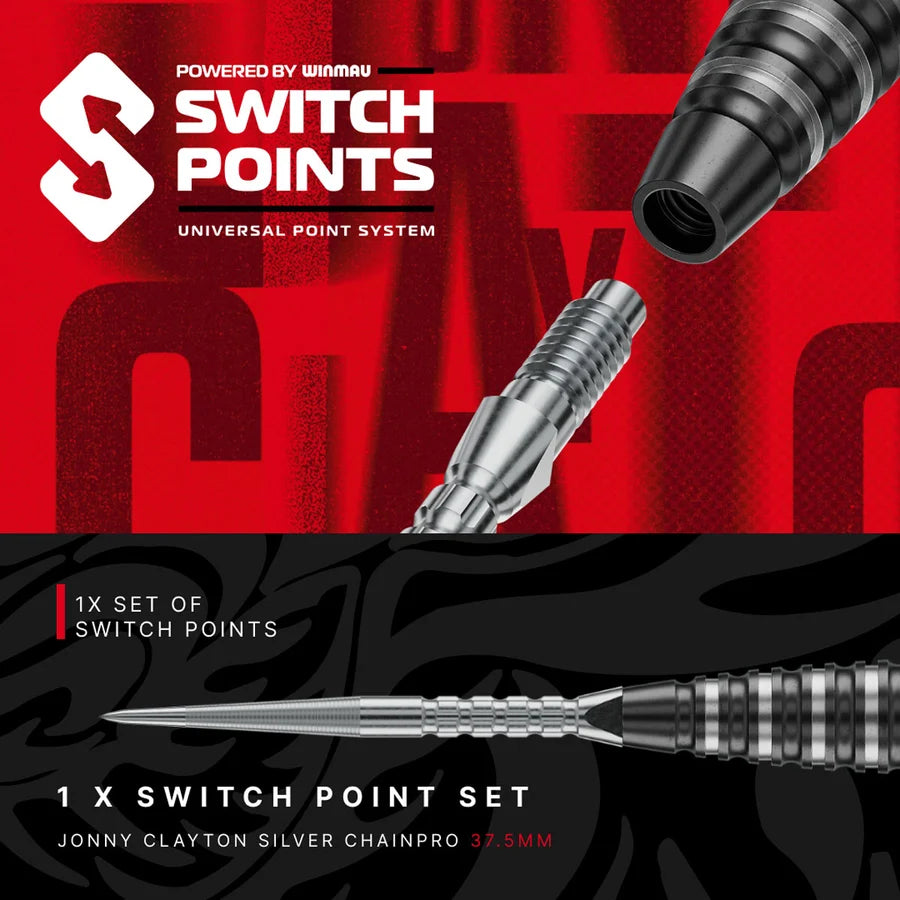 RED DRAGON - JOHNNY CLAYTON - RD PRO - SWITCH POINT DARTS - 90% - 22g/23g/24g
