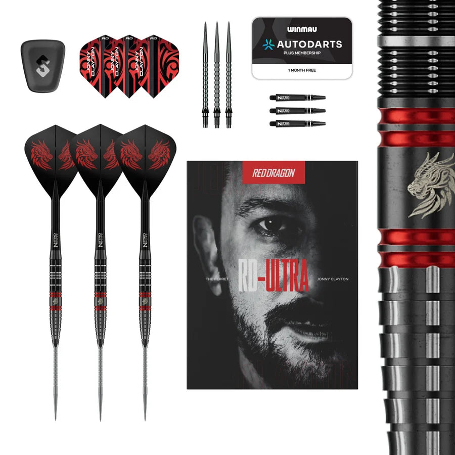 RED DRAGON - JOHNNY CLAYTON - RD ULTRA - SWITCH POINT DARTS - 90% - 22g