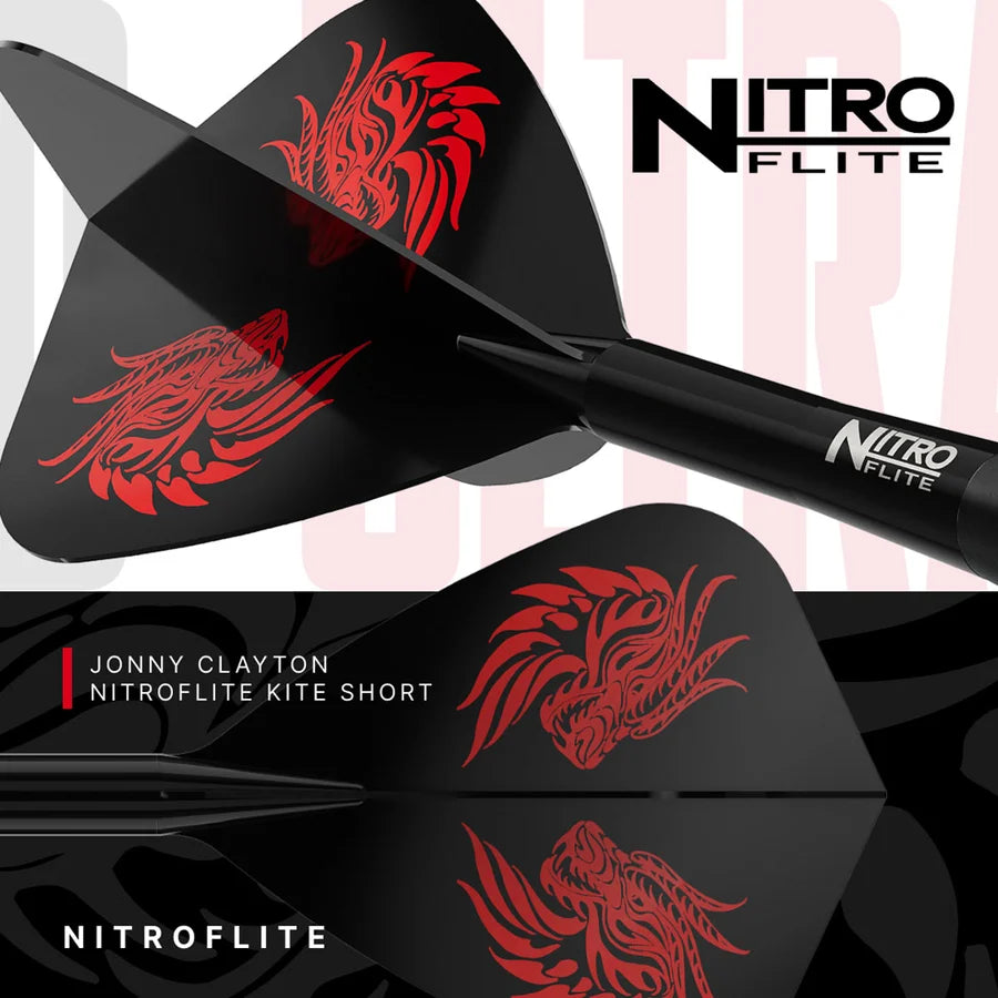 RED DRAGON - JOHNNY CLAYTON - RD ULTRA - SWITCH POINT DARTS - 90% - 22g