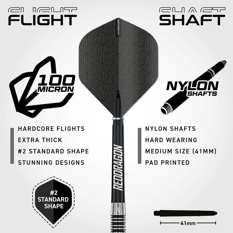 RED DRAGON - PEGASUS - SWITCH POINT DARTS - 90% - 22g/23g/24g/25g