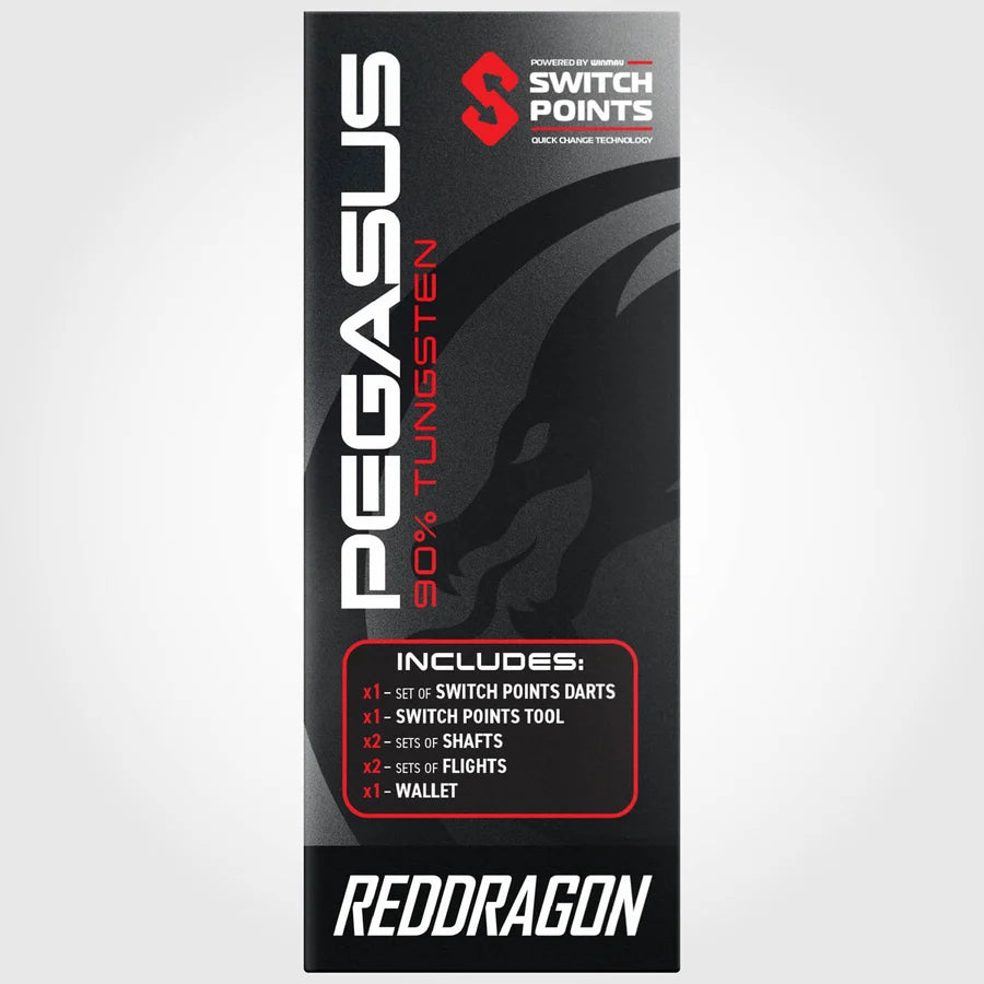 RED DRAGON - PEGASUS - SWITCH POINT DARTS - 90% - 22g/23g/24g/25g