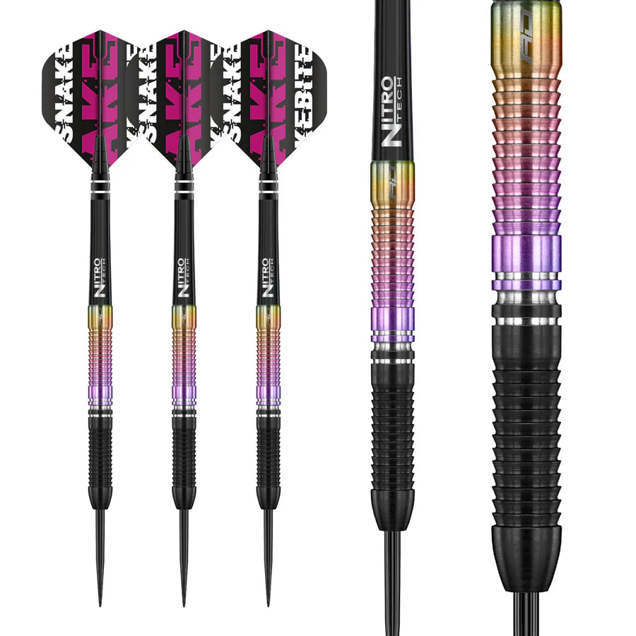 RED DRAGON - PETER WRIGHT - WORLD CHAMPION 2020 SE - SNAKEBITE - STEEL TIP DARTS - 90% - 21g/23g/25g