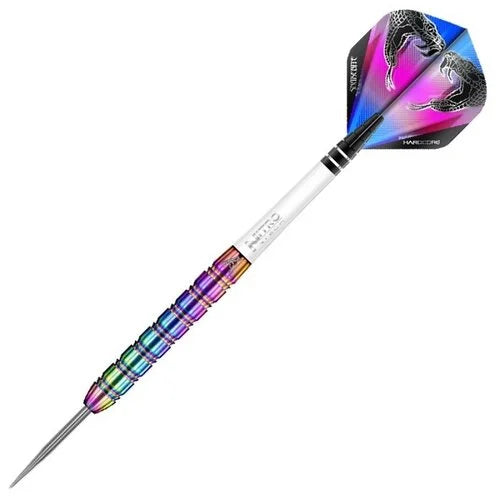 RED DRAGON - PETER WRIGHT 'SNAKEBITE' - 1 RAINBOW - STEEL TIP DARTS - 85% - 22g/23g/24g