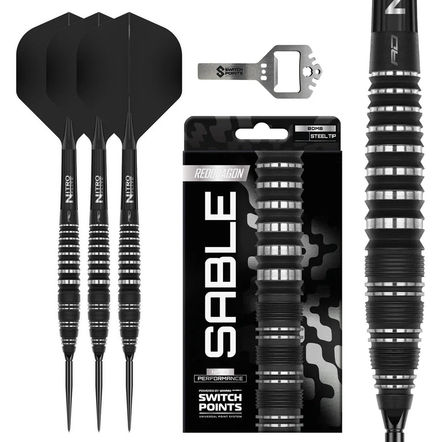 RED DRAGON - DRAGON SABLE - BOMB - SWITCH POINT DARTS - 90% - 22g/24g/26g