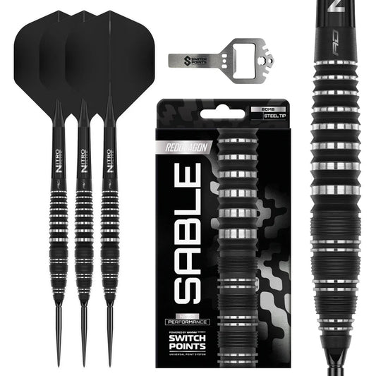 RED DRAGON - DRAGON SABLE - BOMB - SWITCH POINT DARTS - 90% - 22g/24g/26g