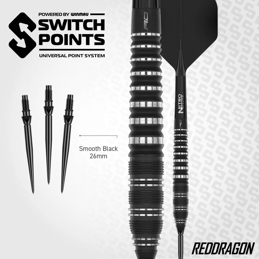 RED DRAGON - DRAGON SABLE - TORPEDO - SWITCH POINT DARTS - 90% - 23g/24g/25g