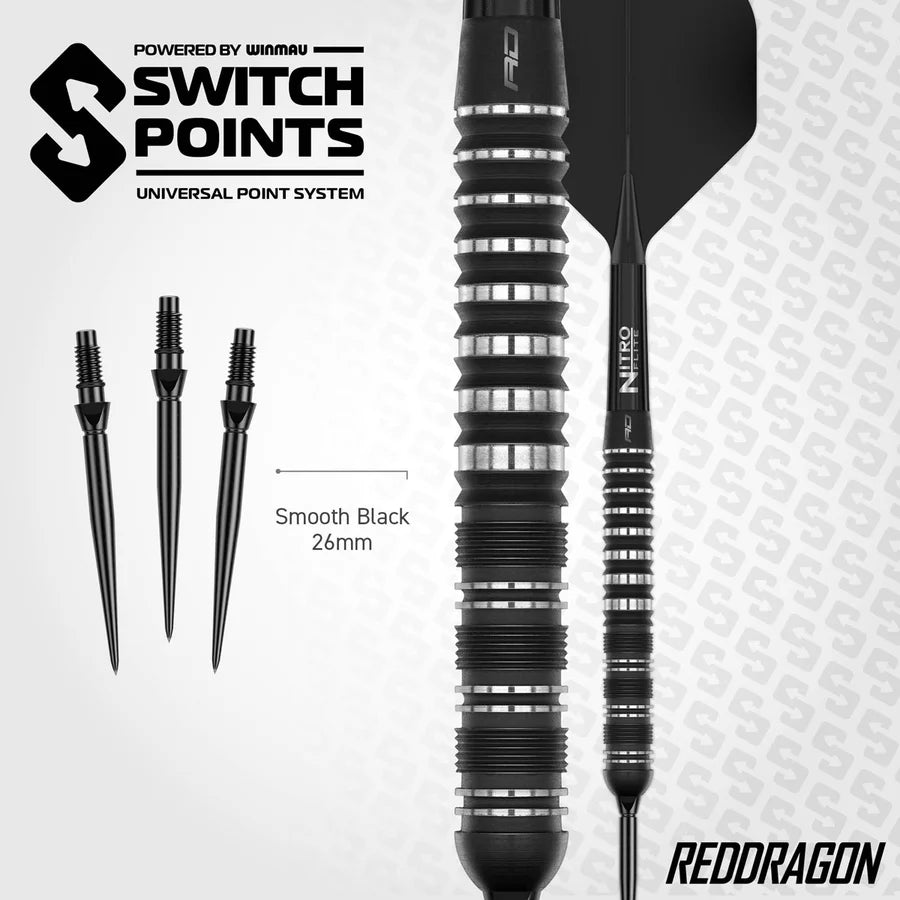 RED DRAGON - DRAGON SABLE - PARALLEL - SWITCH POINT DARTS - 90% - 21g/22g/23g/24g