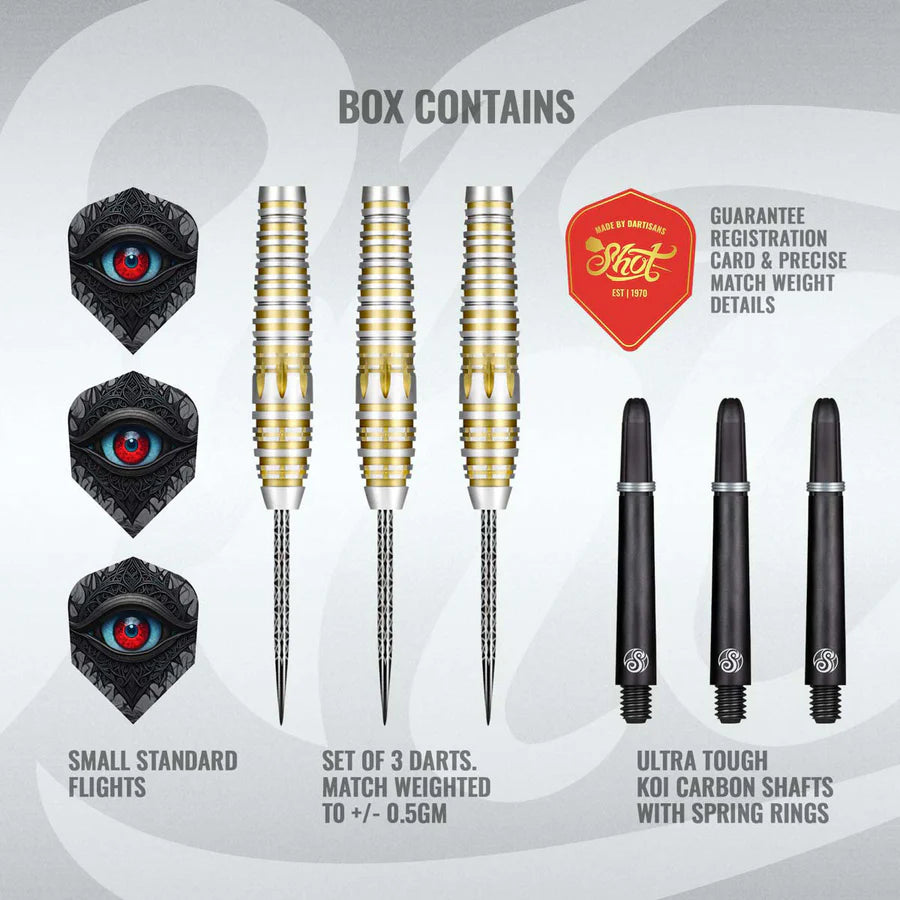 SHOT - CELT - BALOR - STEEL TIP DARTS - 90% - 22g/23g/24g/25g