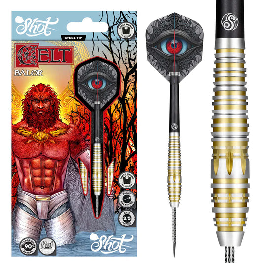 SHOT - CELT - BALOR - STEEL TIP DARTS - 90% - 22g/23g/24g/25g