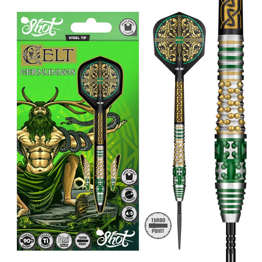 SHOT - CELT - CERNUNNOS  - TURBO POINT DARTS - 90% - 22g/23g/24g/25g