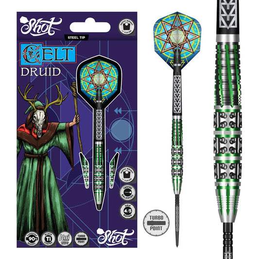 SHOT - CELT - DRUID  - TURBO POINT DARTS - 90% - 23g/24g