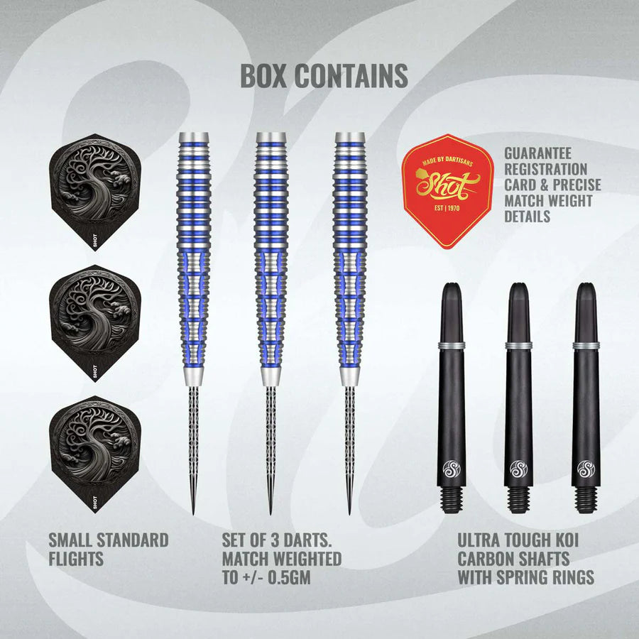 SHOT - CELT - TORANOS - STEEL TIP DARTS - 90% - 23g/24g/26g