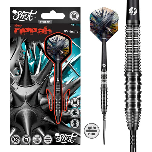SHOT - GNARLY - RIPPAH - TURBO POINT DARTS - 90% - 22g/23g/24g/26g