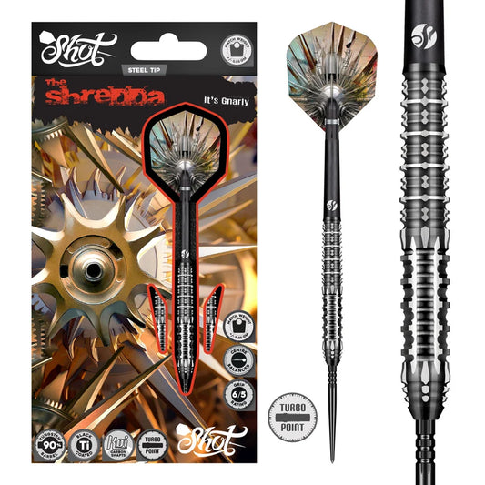 SHOT - GNARLY - SHREDDA - TURBO POINT DARTS - 90% - 23g/24g/26g
