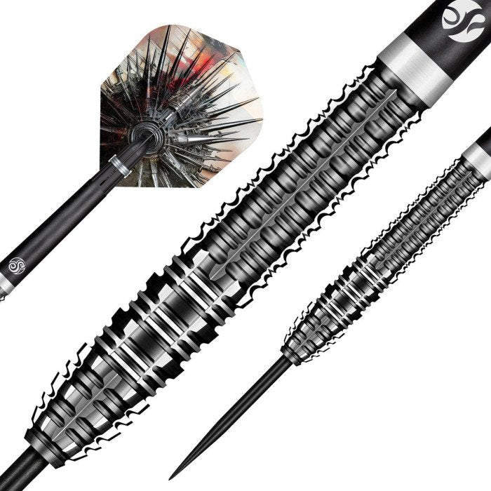 SHOT - GNARLY SMASHA - 90% - STEEL TIP DARTS - 23g/24g/25g