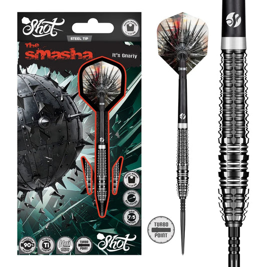 SHOT - GNARLY - SMASHA - TURBO POINT DARTS - 90% - 23g/24g/25g