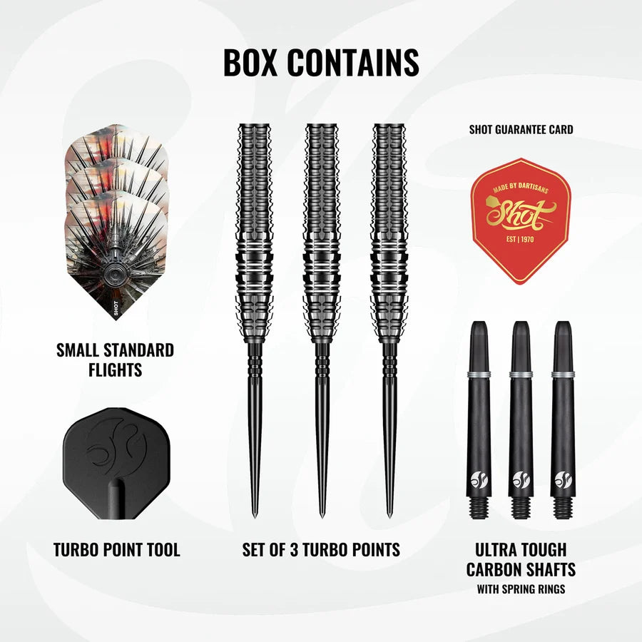 SHOT - GNARLY - SMASHA - TURBO POINT DARTS - 90% - 23g/24g/25g