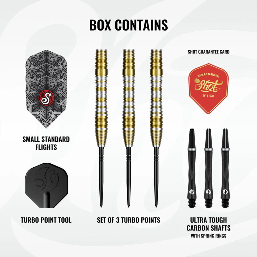 SHOT - PRO SERIES - ALEX MERKX - TURBO POINT DARTS - 90% - 23g