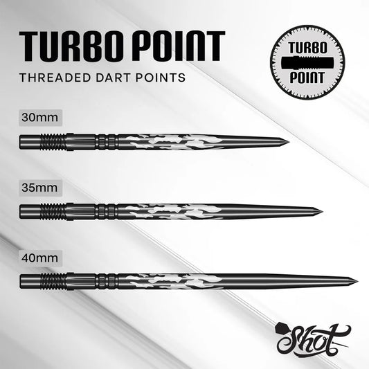 SHOT - TURBO POINTS - SHADOW - SPARE/REPLACEMENT TURBO POINTS - 30mm/35mm/40mm