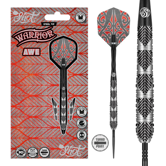 SHOT - WARRIOR - AWE - TURBO POINT DARTS - 90% - 22g/23g/24g/26g