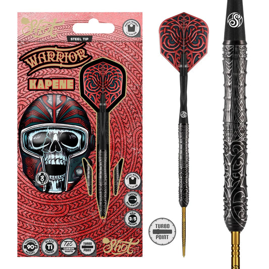 SHOT - WARRIOR - KAPENE - TURBO POINT DARTS - 90% - 23g/24g/25g