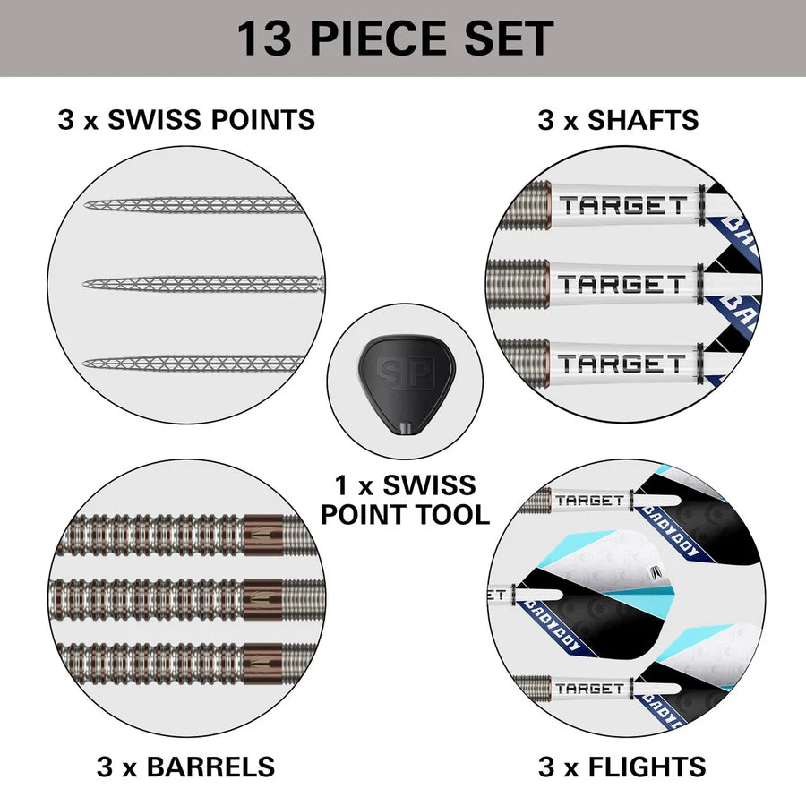 TARGET - ADAM LIPSCOMBE - SWISS POINT DARTS - 90% - 25g