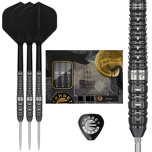 TARGET JAPAN - BLACK MARQUE - ECLIPSE -  G1 - SWISS POINT DARTS - 90% - 23g/25g