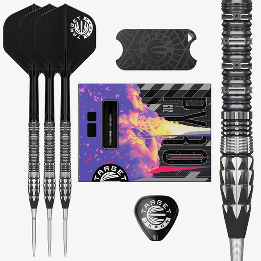 TARGET JAPAN - MATSUMASA HOSHINO - G12 - PYRO - SWISS POINT DARTS - 90% - 23g/25g
