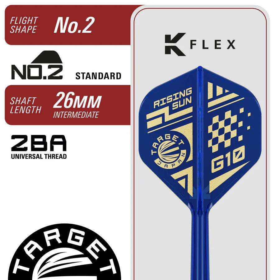 TARGET JAPAN - HARUKI MURAMATSU - RISING SUN - G10.5 - SWISS POINT DARTS - 95% - 22g/24g