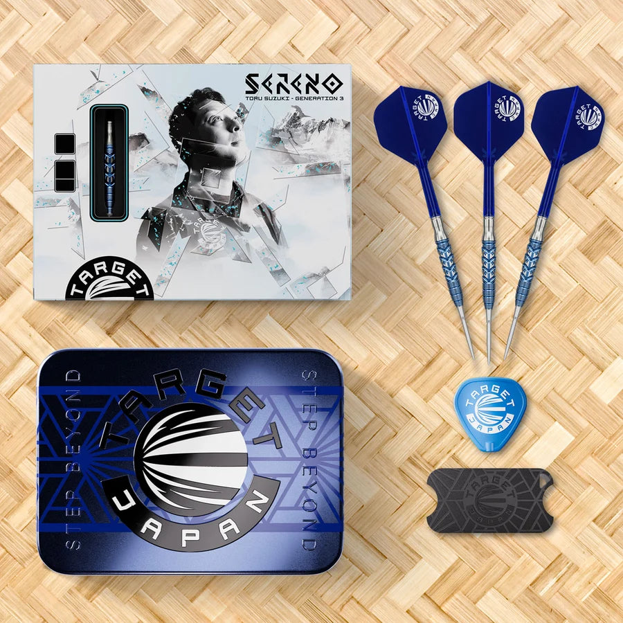 TARGET JAPAN - TOORU SUZUKI - SERENO - G3 - SWISS POINT DARTS - 90% - 22g/24g