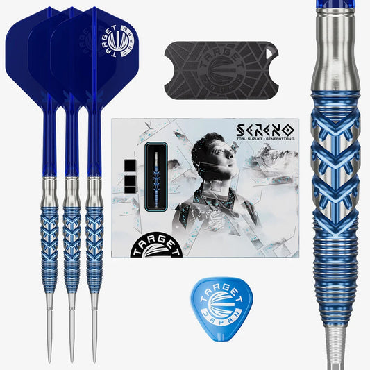 TARGET JAPAN - TOORU SUZUKI - SERENO - G3 - SWISS POINT DARTS - 90% - 22g/24g