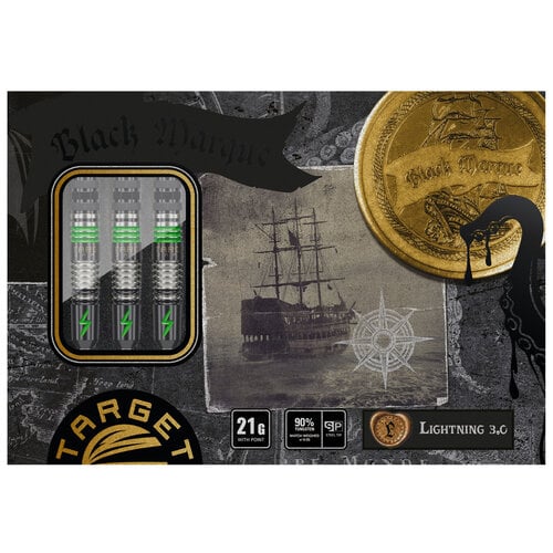 TARGET JAPAN - BLACK MARQUE - LIGHTNING - G3 - SWISS POINT DARTS - 90% - 21g/23g