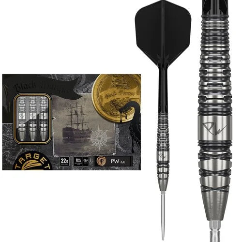 TARGET JAPAN - BLACK MARQUE - PW - G2 - SWISS POINT DARTS - 90% - 22g/24g