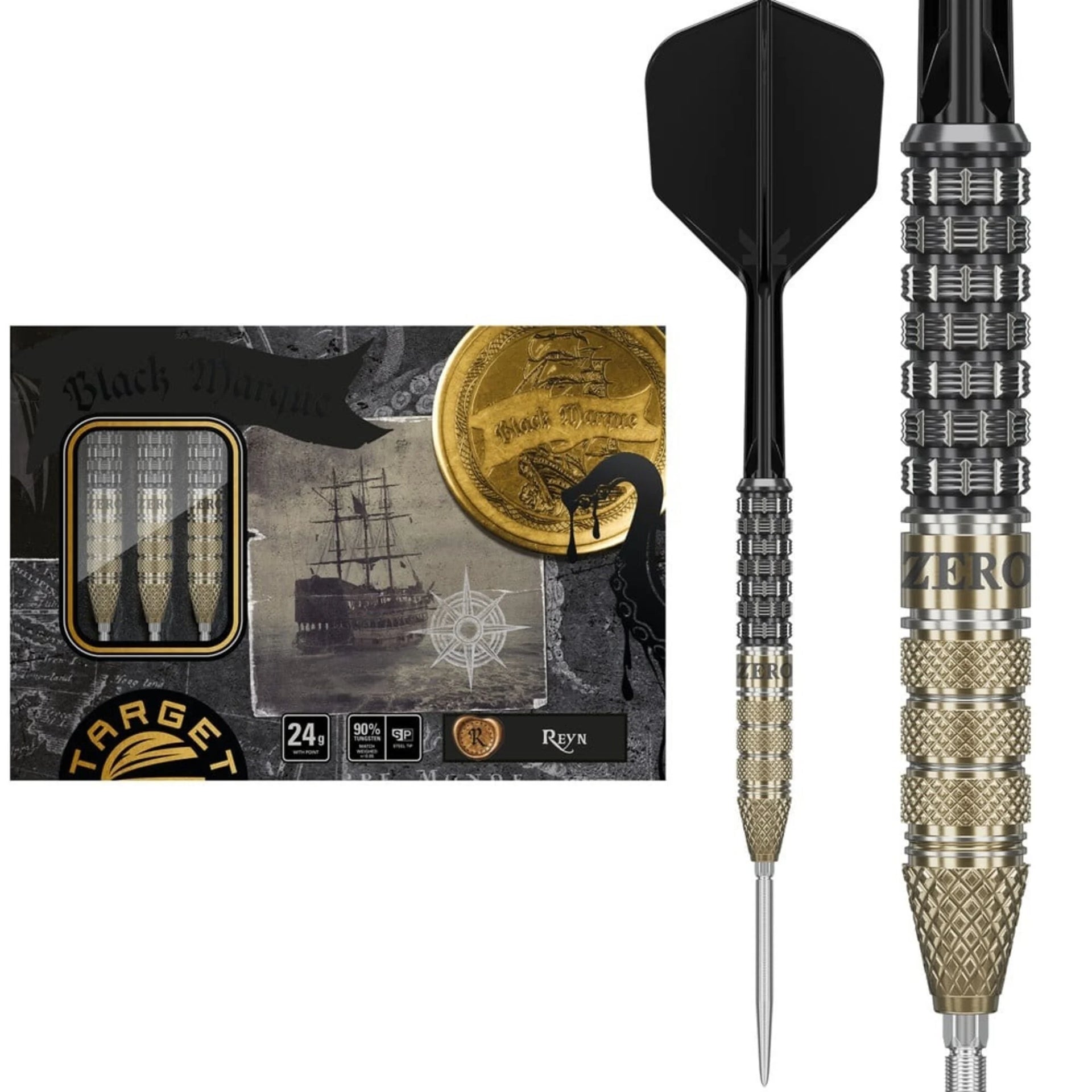 TARGET JAPAN - BLACK MARQUE - REYN - G1 - SWISS POINT DARTS - 90
