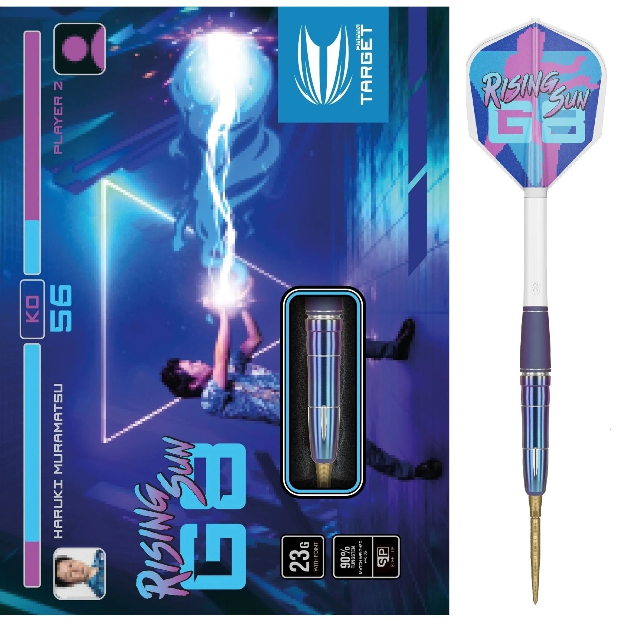 Japanese Target TARGET JAPAN - HARUKI MURAMATSU - RISING SUN - G8 - SWISS POINT DARTS ...
