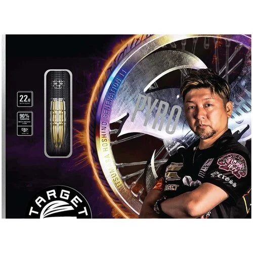 TARGET JAPAN - MITSUMASA HOSHINO - PYRO - G11 - SWISS POINT DARTS - 90% - 22g/24g