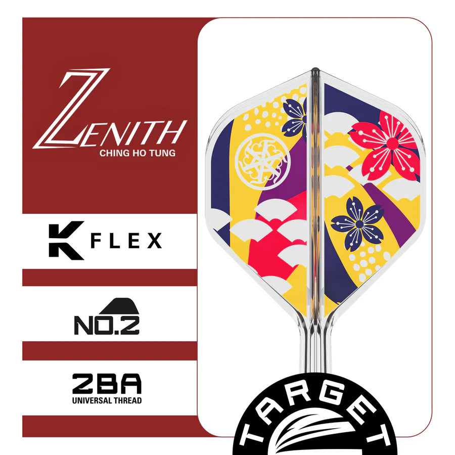 TARGET JAPAN - ZENITH - G2 - TARGET JAPAN LOGO - KFLEX FLIGHT SYSTEM - No.2 STANDARD