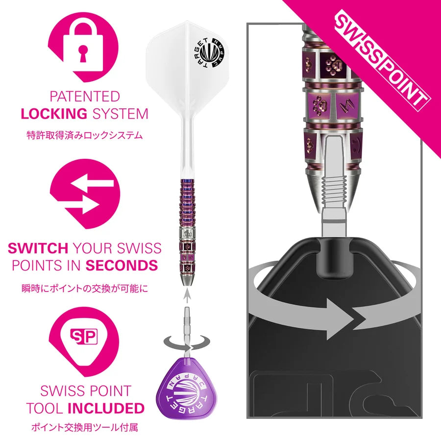 TARGET JAPAN - MAYUKO MORITA - MAYO - G8 - PRIME SERIES - SWISS POINT DARTS - 90% - 23g/25g
