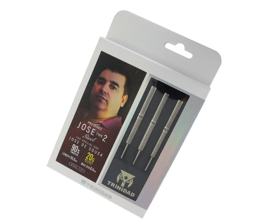 TRINIDAD - JOSE DE SOUSA - JOSE TYPE 2 - PRO SERIES - STEEL TIP DARTS - 90% - 20g