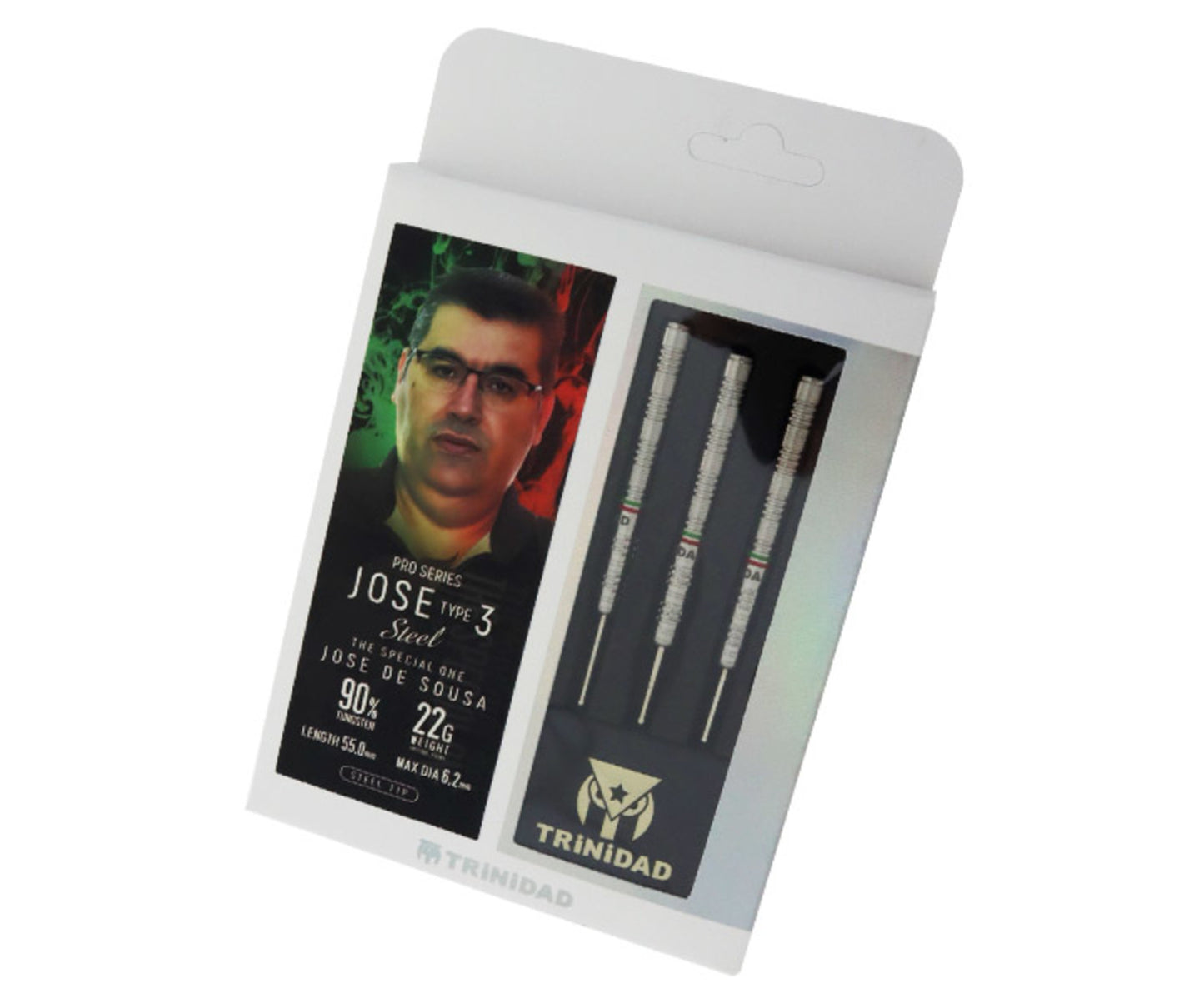 TRINIDAD - JOSE DE SOUSA - JOSE TYPE 3 - PRO SERIES - STEEL TIP DARTS - 90% - 24g