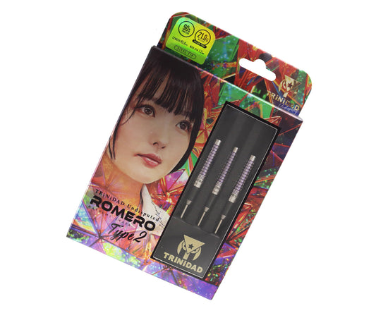 TRINIDAD - NATSUMI IWATA -  TYPE 2 - ROMERO - UNDISPUTED - STEEL TIP DARTS - 90% - 21g