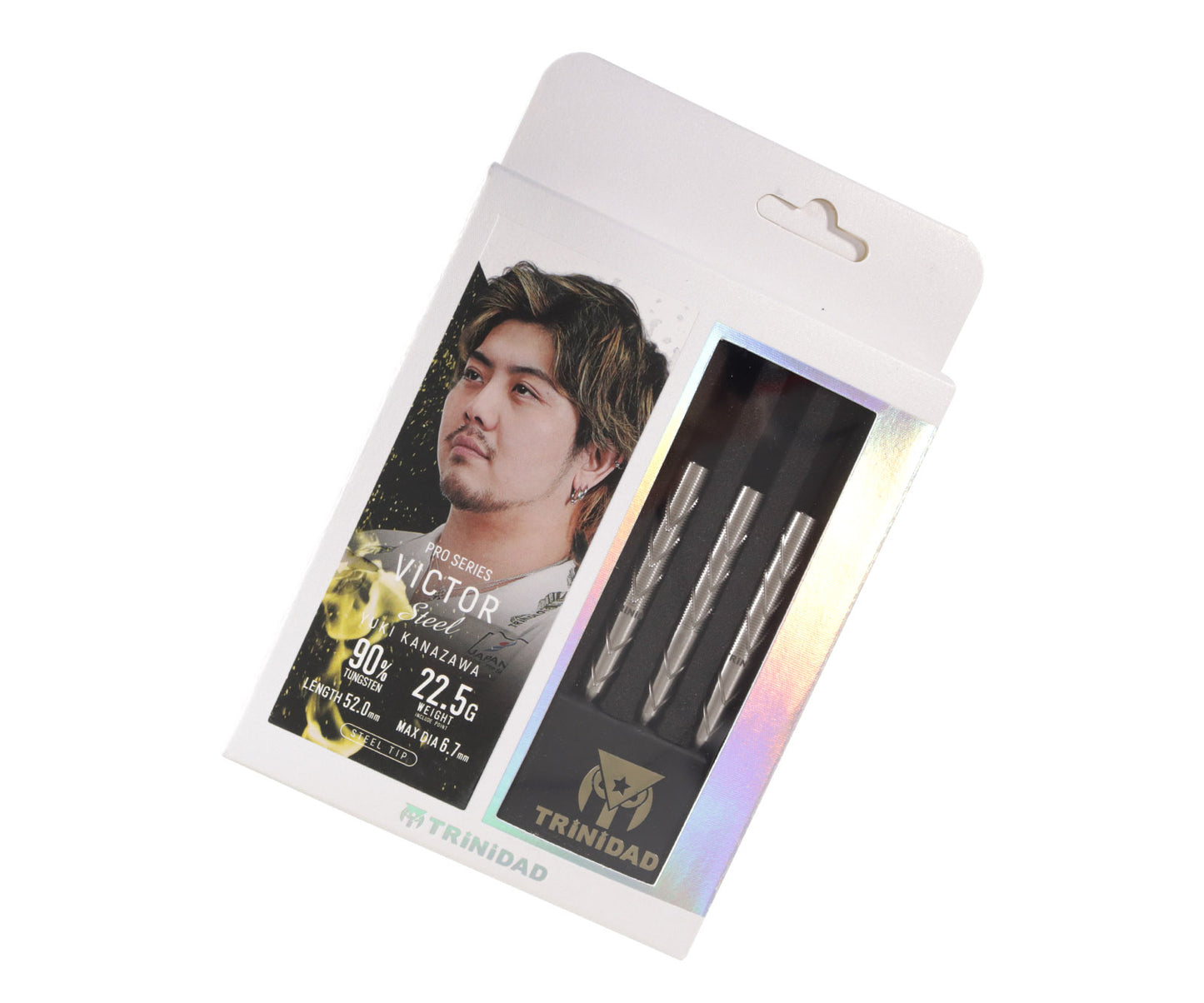 TRINIDAD - YUKI KANAZAWA - PRO SERIES - VICTOR - STEEL TIP DARTS - 90%- 22.5g