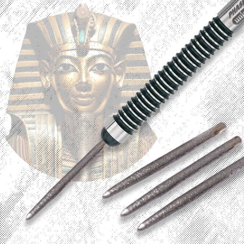 PHARAOH POINTS - TUTANKHAMUN - FULL GRIP - STEEL TIP POINTS - 32mm/36mm/40mm/42mm/45mm/50mm/55mm/60mm