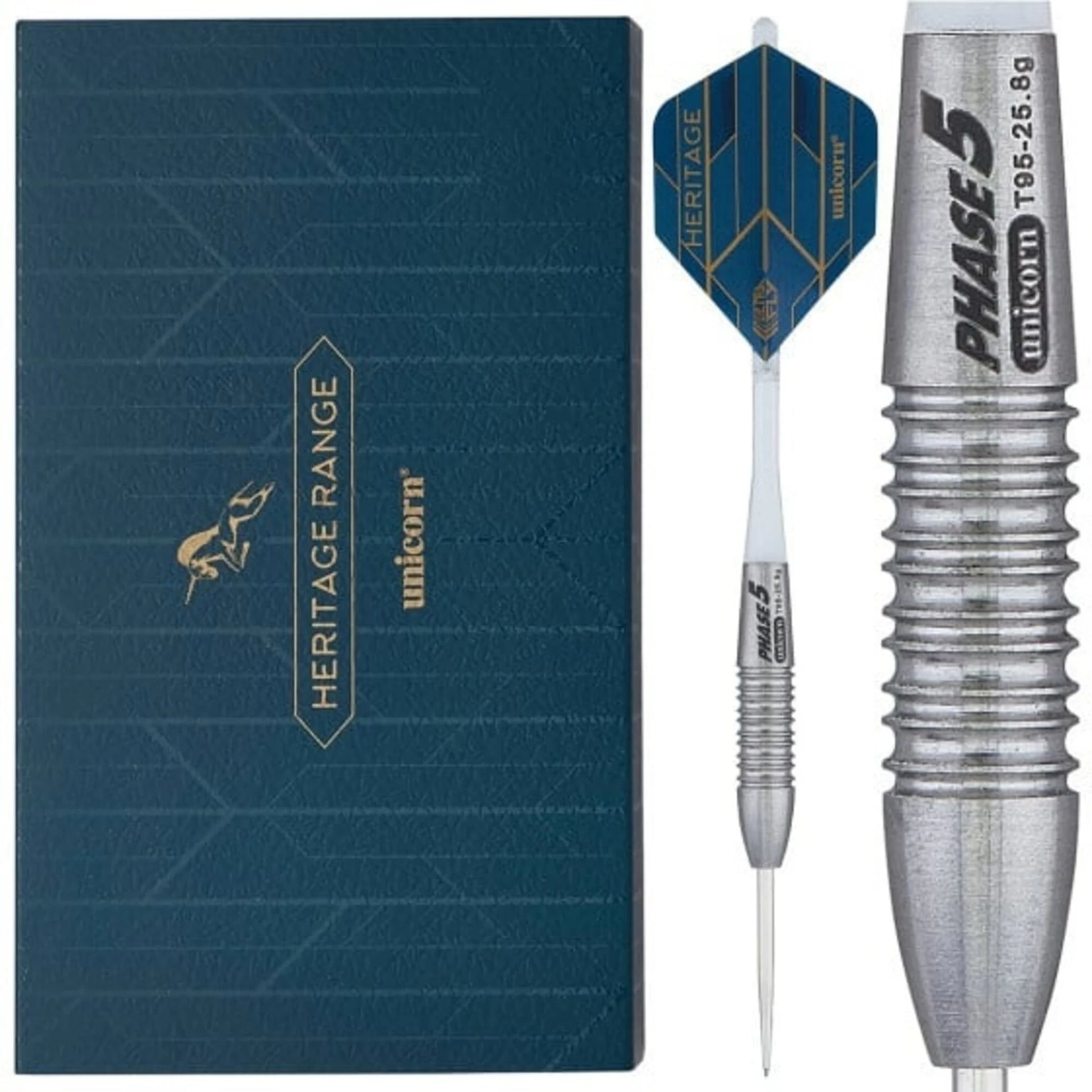 UNICORN - HERITAGE - PHIL TAYLOR - PHASE 5 - STEEL TIP DARTS - 95 UNICORN - HERITAGE - PHIL TAYLOR - PHASE 5 - STEEL TIP DARTS - 95