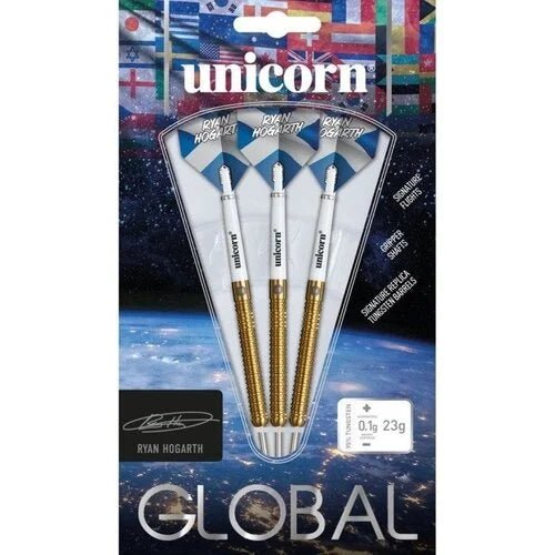 UNICORN - RYAN HOGARTH - GLOBAL SERIES - STEEL TIP DARTS - 95% - 23g