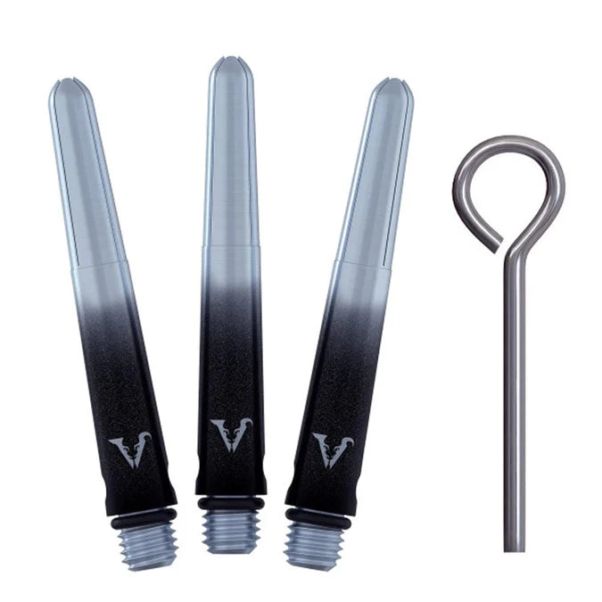 VIPER - VIPERLOCK - BLACK & SILVER - INCLUDES 'O' RINGS & PIN - AIRCRAFT GRADE ALUMINIUM STEMS