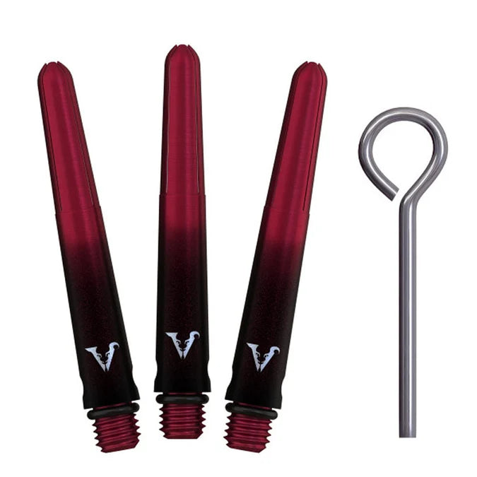 VIPER - VIPERLOCK - BLACK & RED - INCLUDES 'O' RINGS & PIN - AIRCRAFT GRADE ALUMINIUM STEMS