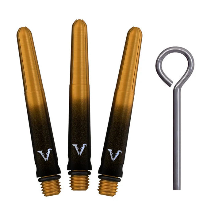VIPER - VIPERLOCK - BLACK & GOLD - INCLUDES 'O' RINGS & PIN - AIRCRAFT GRADE ALUMINIUM STEMS